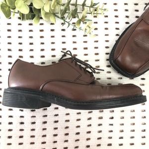 Men’s Axcess Brown Square Toe Oxford Dress Shoe